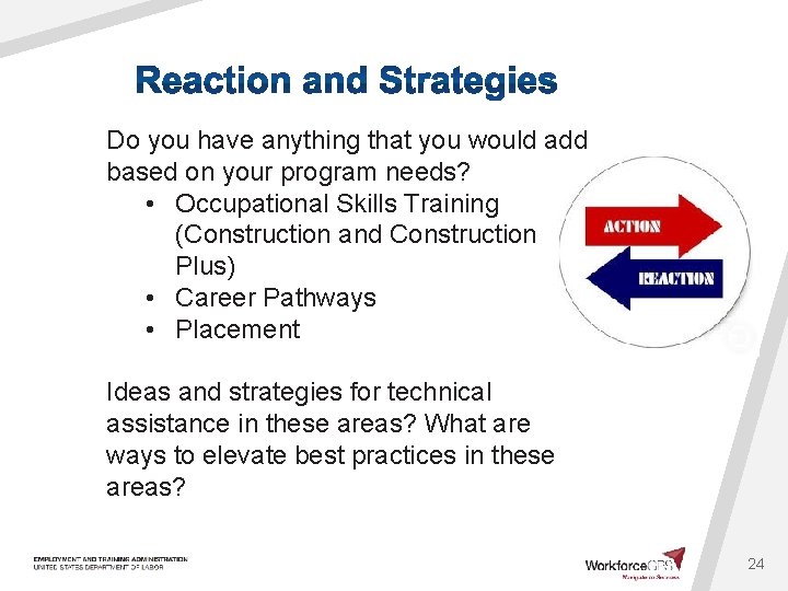 Do you have anything that you would add based on your program needs? •