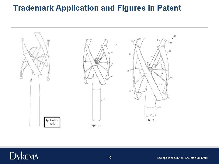 Trademark Application and Figures in Patent 16 Exceptional service. Dykema delivers. 