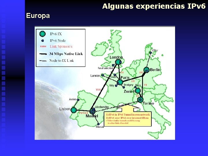 Algunas experiencias IPv 6 Europa 