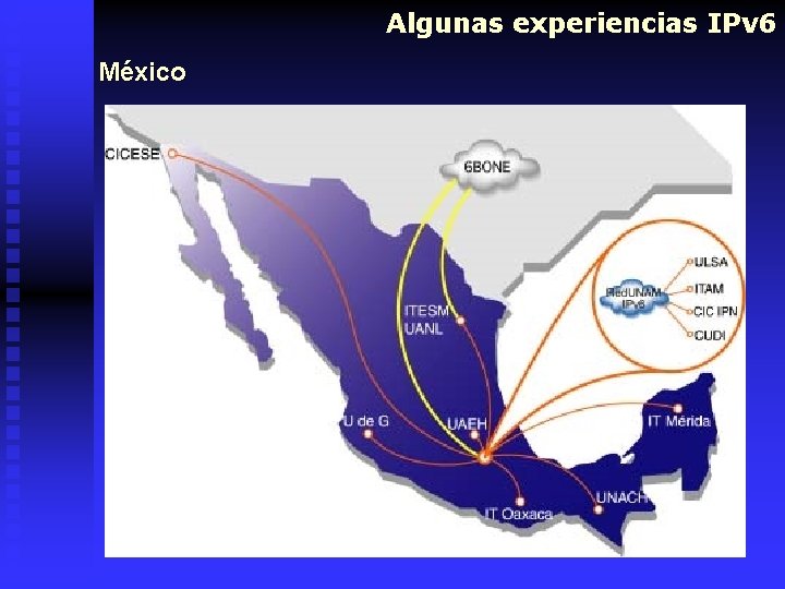 Algunas experiencias IPv 6 México 