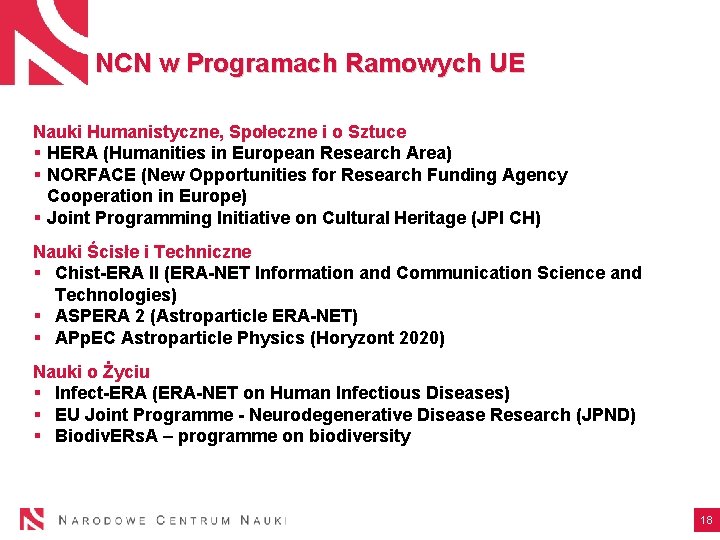 NCN w Programach Ramowych UE Nauki Humanistyczne, Społeczne i o Sztuce § HERA (Humanities