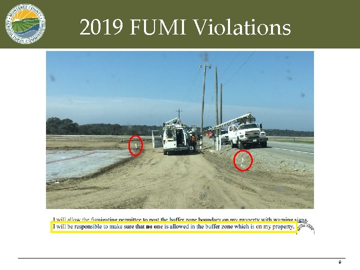 2019 FUMI Violations 9 