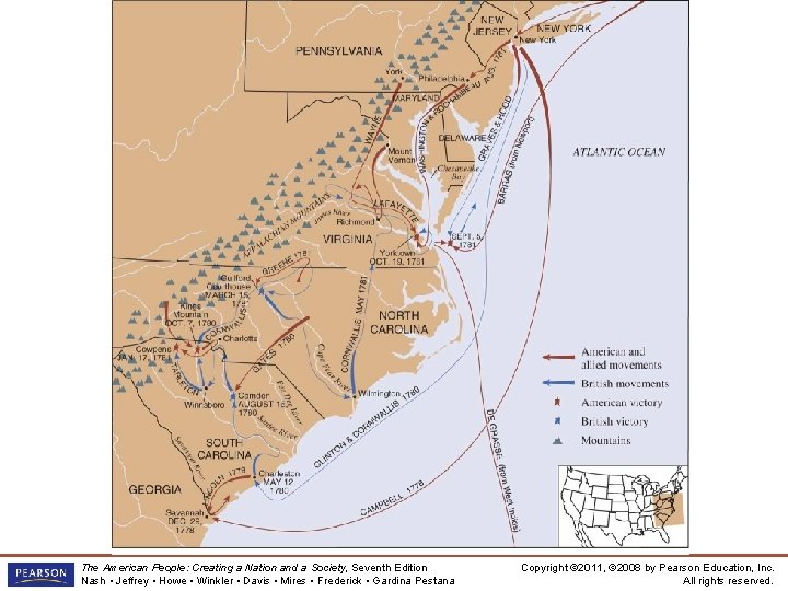 Military Operations in the South, 1778– 1781 The American People: Creating a Nation and