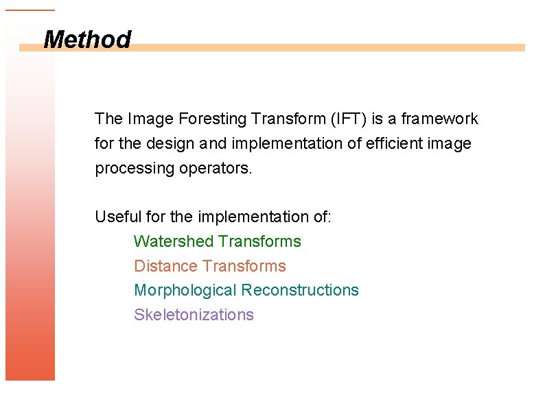 A Partitioned Algorithm for the Image Foresting Transform