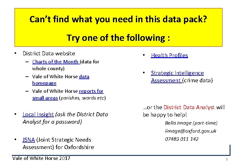 Can’t find what you need in this data pack? Try one of the following