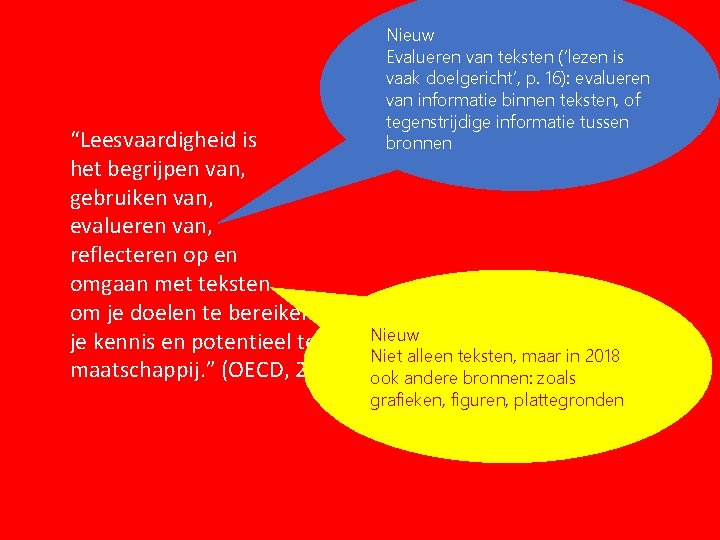 Nieuw Evalueren van teksten (‘lezen is vaak doelgericht’, p. 16): evalueren van informatie binnen Nieuw Evalueren van teksten (‘lezen is vaak doelgericht’, p. 16): evalueren van informatie binnen