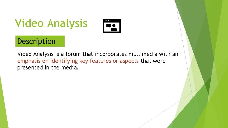 Video Analysis Example Engaging Students in Blackboard Discussions Engaging Students in