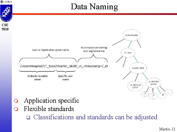 Data Naming CSE 5810 m m Application specific Flexible standards q Classifications and standards