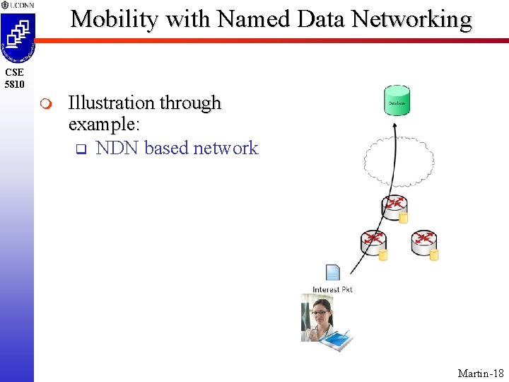 Mobility with Named Data Networking CSE 5810 m Illustration through example: q NDN based