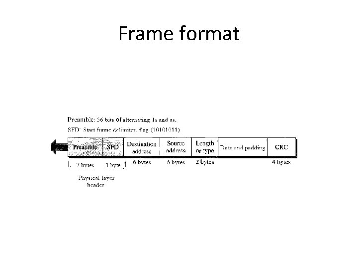 Frame format 