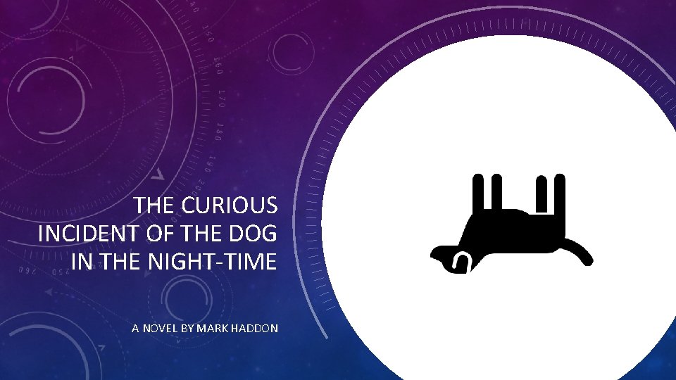 THE CURIOUS INCIDENT OF THE DOG IN THE NIGHT-TIME A NOVEL BY MARK HADDON