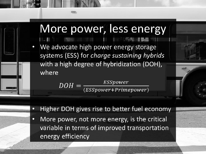 More power, less energy 