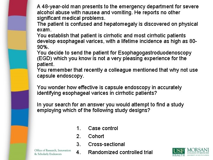 A 48 -year-old man presents to the emergency department for severe alcohol abuse with