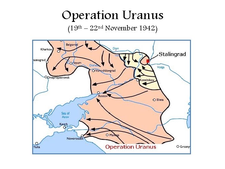Operation Uranus (19 th – 22 nd November 1942) 