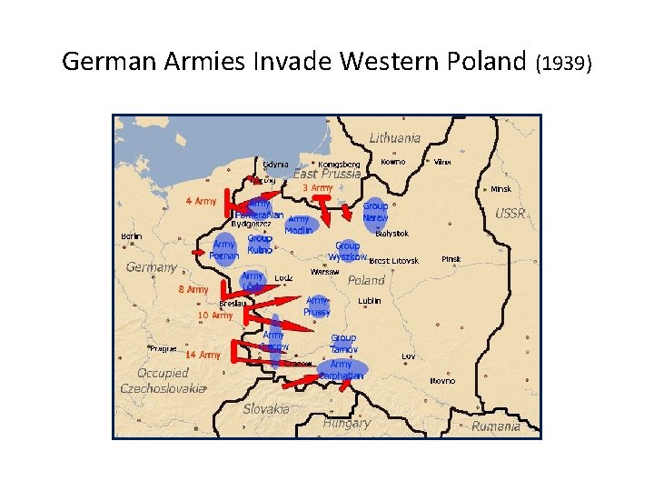 German Armies Invade Western Poland (1939) 