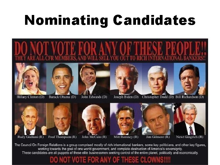 Nominating Candidates 