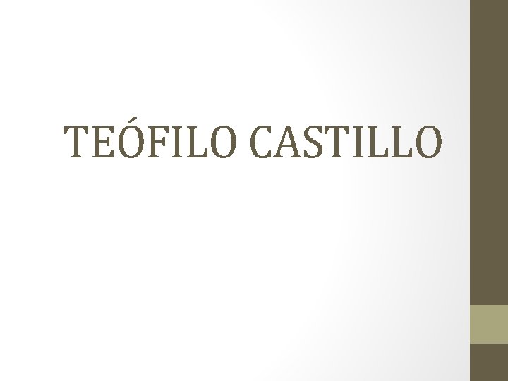 TEÓFILO CASTILLO 