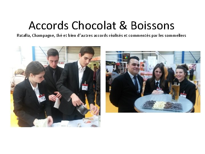 Accords Chocolat & Boissons Ratafia, Champagne, thé et bien d’autres accords réalisés et commentés