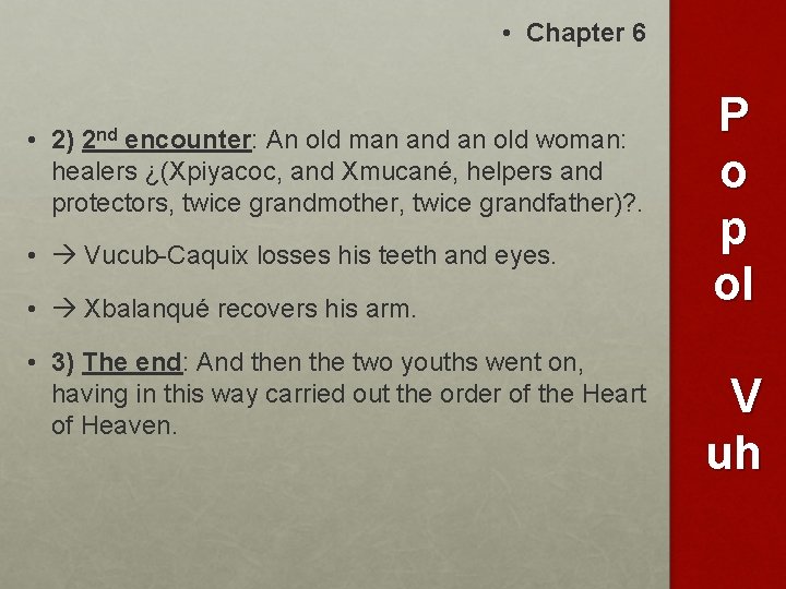  • Chapter 6 • 2) encounter: An old man and an old woman: