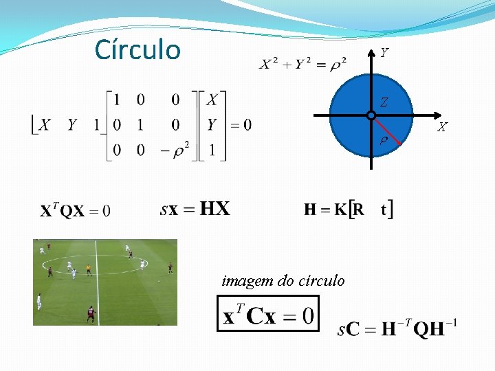 Círculo Y Z imagem do círculo X 