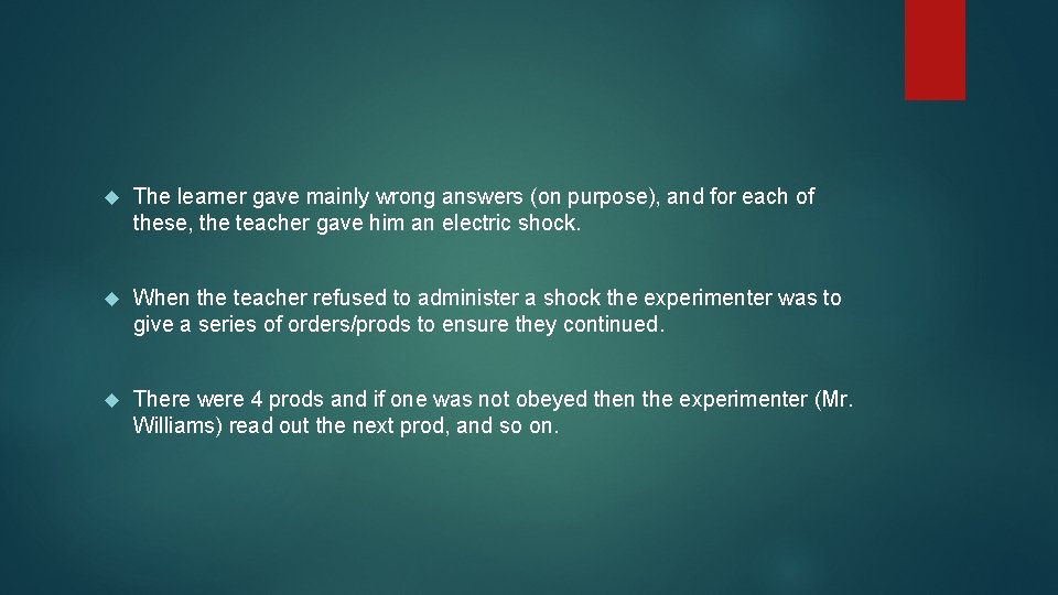  The learner gave mainly wrong answers (on purpose), and for each of these,