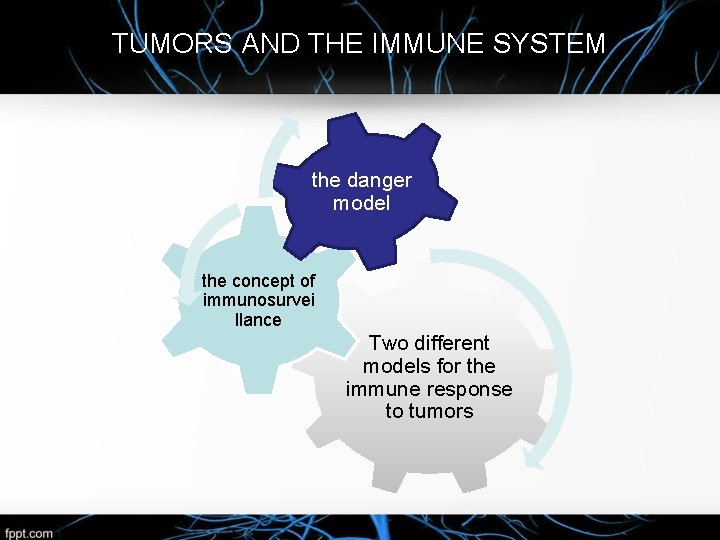 TUMORS AND THE IMMUNE SYSTEM the danger model the concept of immunosurvei llance Two