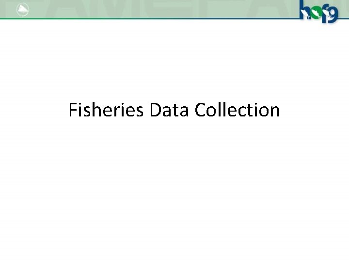 Fisheries Data Collection 