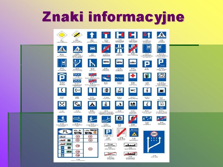 Znaki informacyjne 