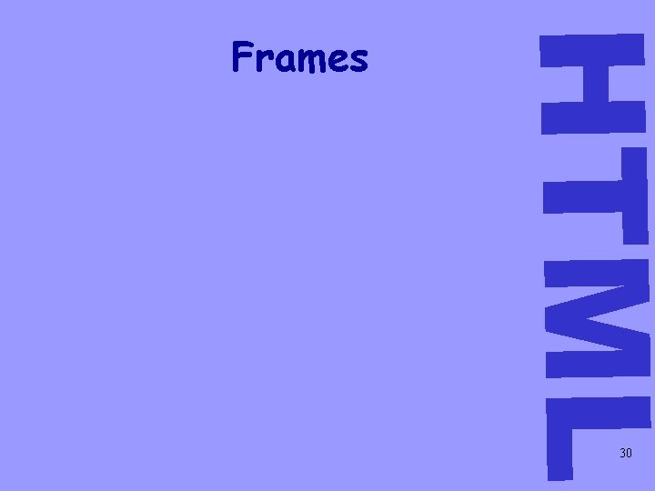 HTML Frames 30 