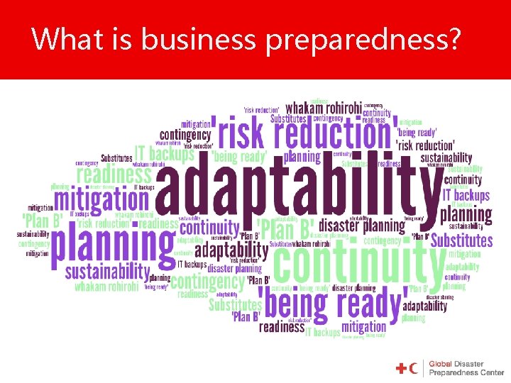 What is business preparedness? 