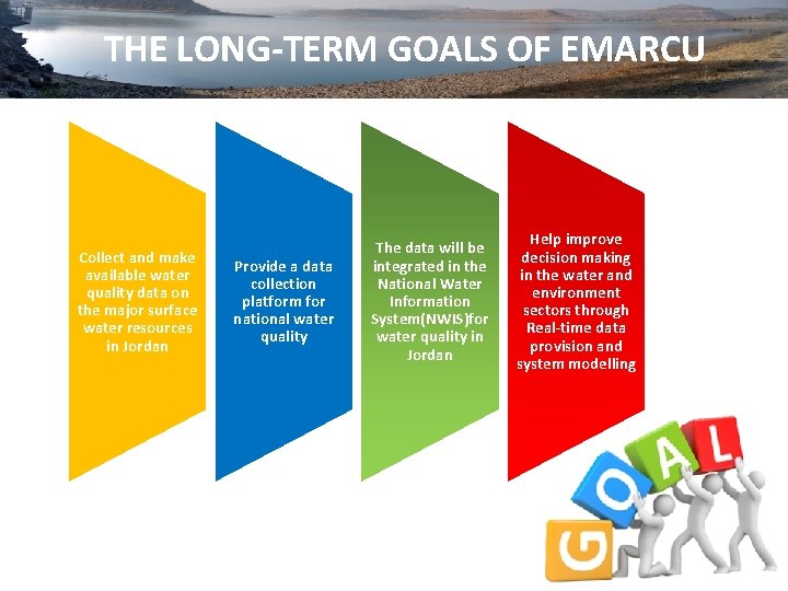 THE LONG-TERM GOALS OF EMARCU Collect and make available water quality data on the