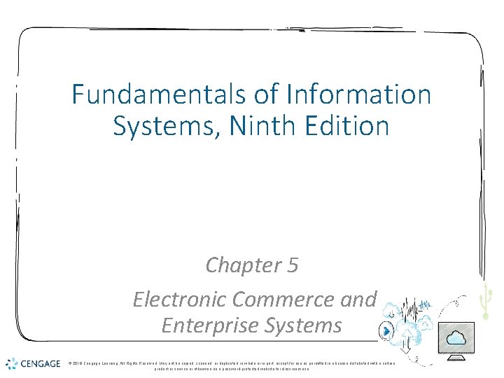 Fundamentals of Information Systems, Ninth Edition Chapter 5 Electronic Commerce and Enterprise Systems ©