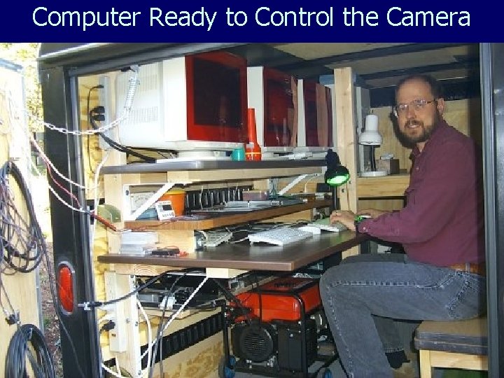 Computer Ready to Control the Camera 