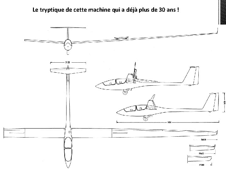 Le tryptique de cette machine qui a déjà plus de 30 ans ! 