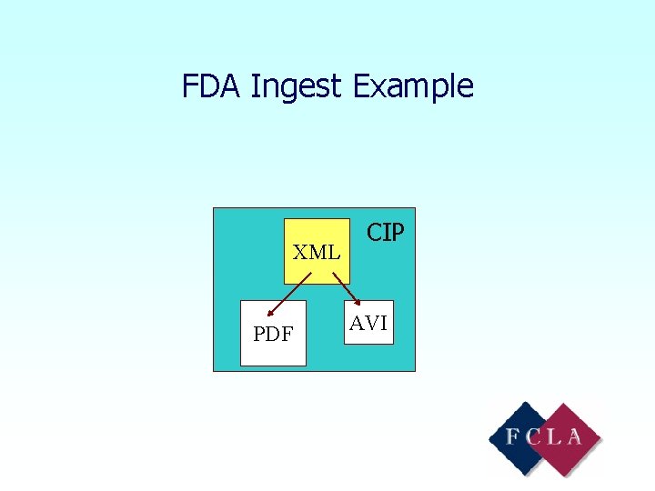 FDA Ingest Example XML PDF CIP AVI 