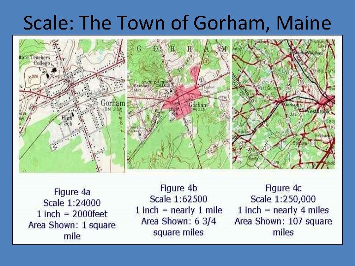 Scale: The Town of Gorham, Maine 