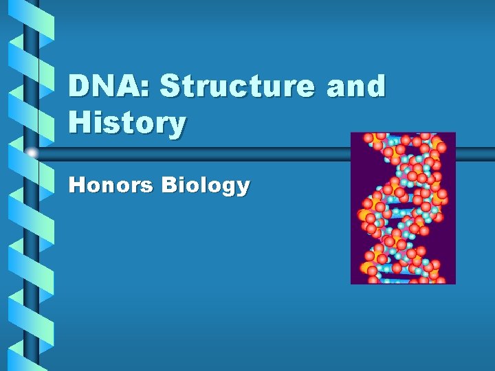 DNA: Structure and History Honors Biology 
