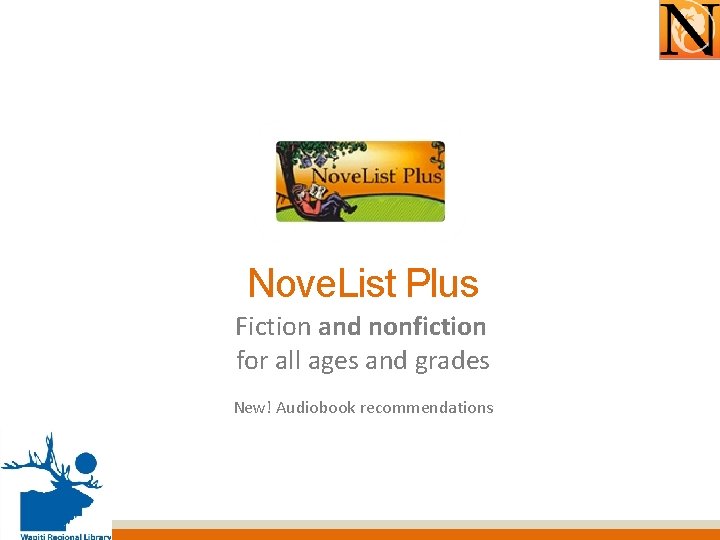 Nove. List Plus Fiction and nonfiction for all ages and grades New! Audiobook recommendations