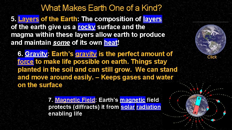 What Makes Earth One of a Kind? 5. Layers of the Earth: The composition