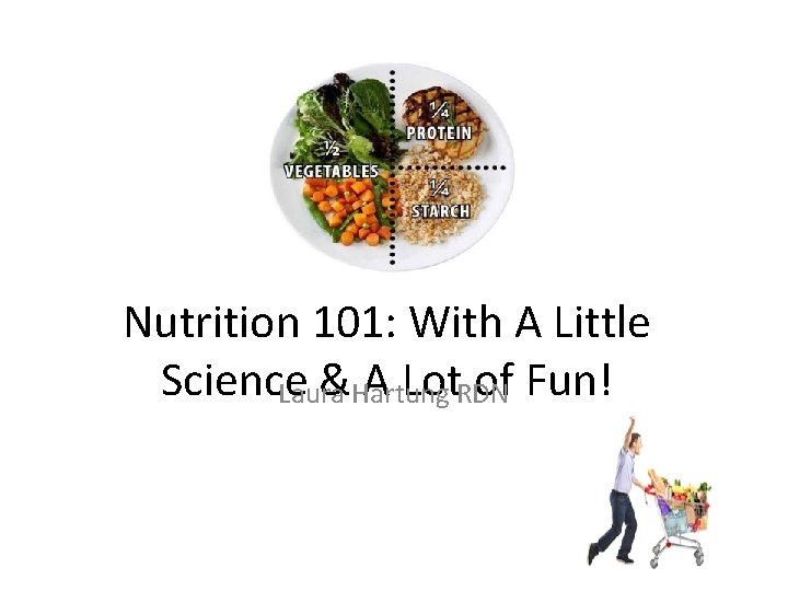 Nutrition 101: With A Little Science &Hartung A Lot. RDN of Fun! Laura 