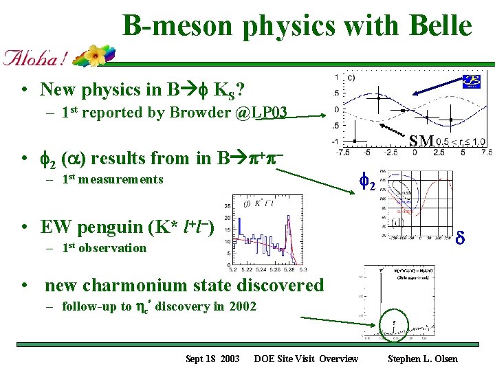 B-meson physics with Belle • New physics in B KS? – 1 st reported