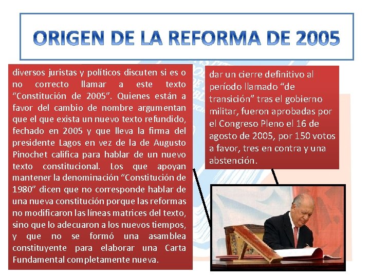 diversos juristas y políticos discuten si es o no correcto llamar a este texto