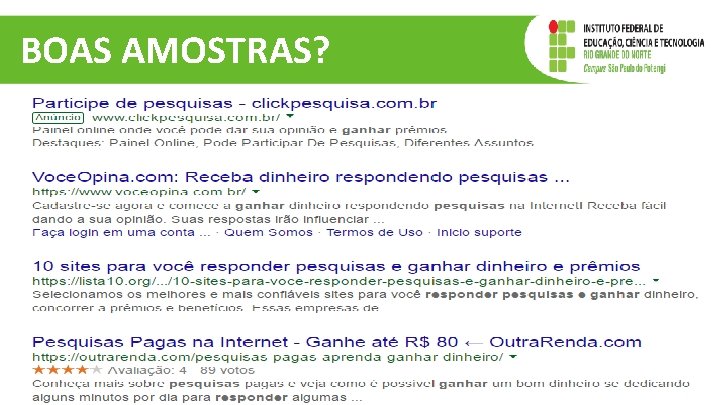 BOAS AMOSTRAS? 34 