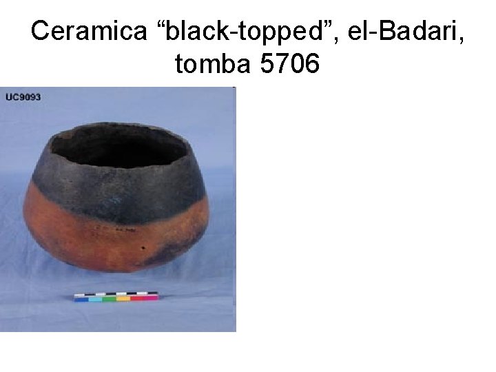 Ceramica “black-topped”, el-Badari, tomba 5706 