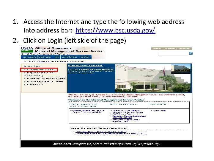 1. Access the Internet and type the following web address into address bar: https: