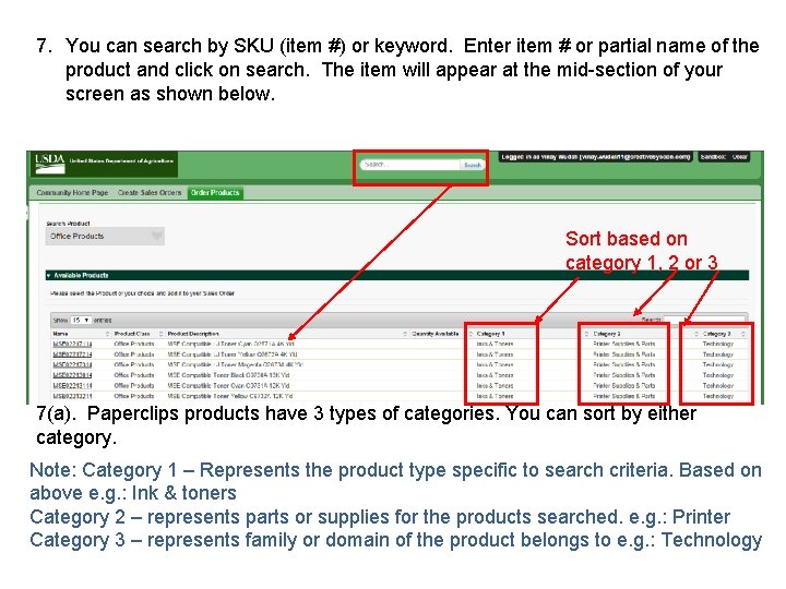 7. You can search by SKU (item #) or keyword. Enter item # or