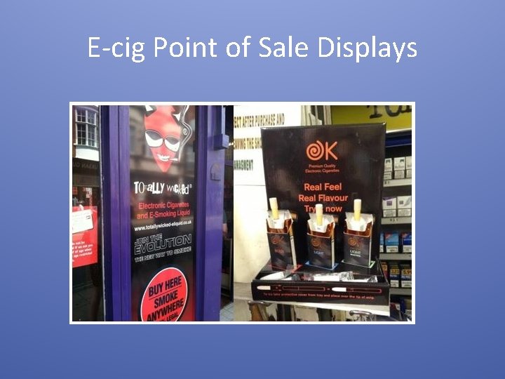 E-cig Point of Sale Displays 