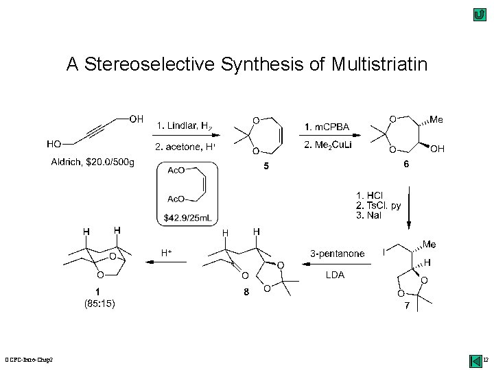 A Stereoselective Synthesis of Multistriatin OCFC-Intro-Chap 2 12 