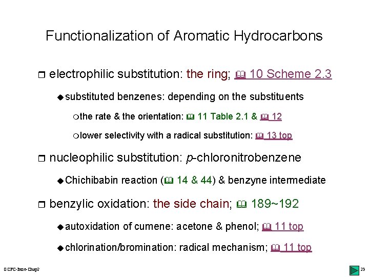 Functionalization of Aromatic Hydrocarbons r electrophilic substitution: the ring; 10 Scheme 2. 3 usubstituted