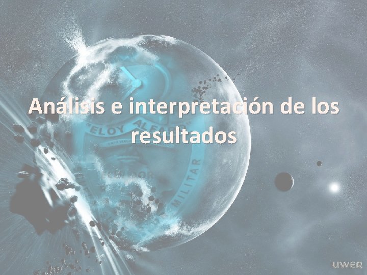 Análisis e interpretación de los resultados 